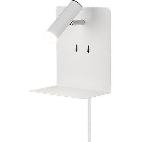 Applique murale element avec etagere blanc mat - 222570231 (1/5)