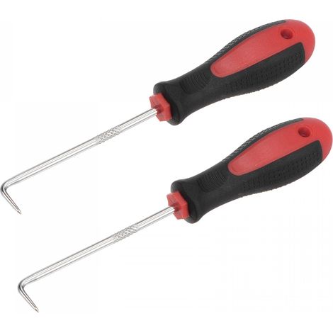Set di 2 ganci a 90 gradi, ganci per lavatrice, per rimuovere guarnizioni/O-ring, guarnizioni, tubi da 15,5 cm (1/5)