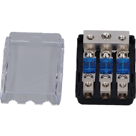 1 prise entrée, 3 sorties, porte-fusible ANL pour amplificateur audio 60A, bloc de distribution de fusibles auto (1/5)