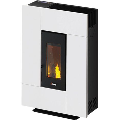 Cadel, Stufa a Pellet Grace 7, 7 kW, Bronzo, Grigio, Rosso, Nero, Bianco