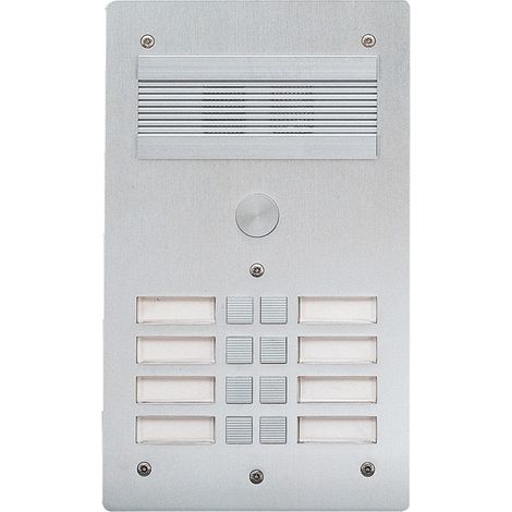 Platine de rue Série 300 audio façade Alu 4mm 8 appels (308308) (1/2)