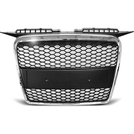 Calandre pour Audi A3 8P de 06/2005 a 03/2008 look Sport Chrome et Noir-27318027