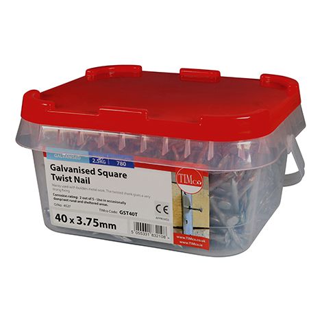 TIMCO Square Twist Nails Galvanised - 40 x 3.75