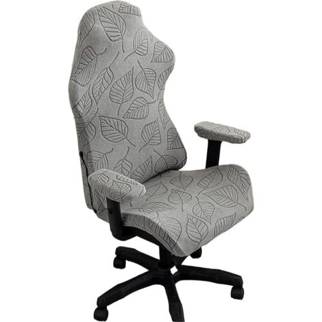 JSSEVN - Dining Room Chair Covers, Elasticity Chair Cover, Dustproof, Non-slip, Wear-resistant, Detachable and Washable, Light Grey. (1/4)