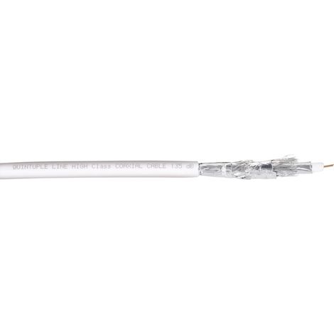 BKL Electronic 0806014/F Koaxialkabel Außen-Durchmesser: 8.20 mm  75 Ω 135 dB Weiß 100 m