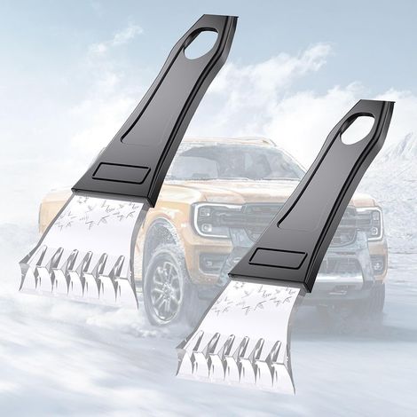 Raspador de parabrisas para coche, 2 unidades. Raspador de nieve profesional para parabrisas de coche, raspador de hielo para coche, raspador de parabrisas duradero para invierno. (1/5)