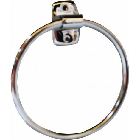 FPLUS toallero basic aro cromo , Toallero cromo  en forma de argolla de 20 cms. de diametro