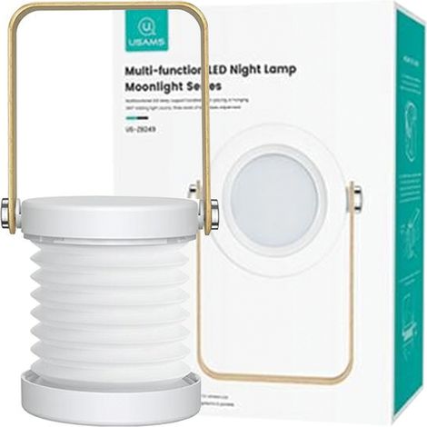 Usams Multifunktionales LED-Nachtlicht Weiß ZB249YH01 (US-ZB249) (1/5)