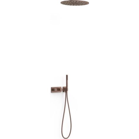 Kit robinet thermostatique encastré 2 voies pour douche B-system Volcanic - TRES 30735206VO