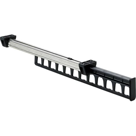 Hettich Kleiderbügelhalter ausziehbar 300 mm Stahl/Kunststoff, 1 Stück Möbelbeschläge