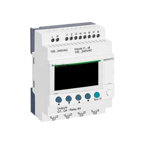 Relais intelligent compact Zelio Logic - 12ES - 100..240VCA horloge - affichage - SR2B121FU
