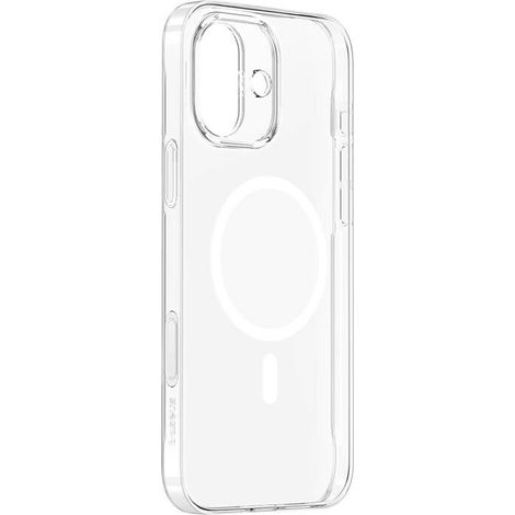 Custodia magnetica per telefono Baseus iP16 TouchButton (trasparente)