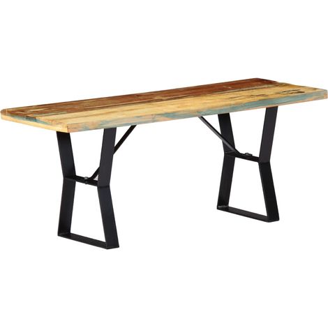 Bench 110 cm Solid Reclaimed Wood vidaXL (1/5)