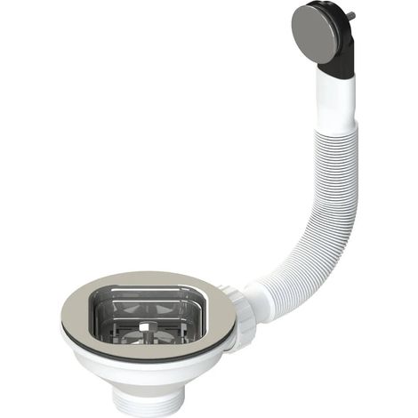 Piletta Basket Con Troppo Pieno Tondo E Cestello Quadrato - D67046Msm