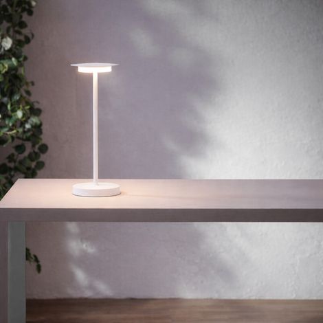 Lampe de table sans fil Sense blanc mat (1/3)