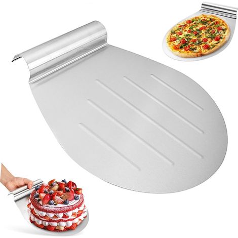 PALETTA Pizza Acciaio Inox TULEBOLIAN 34x28 cm Vassoio Manico (1/5)