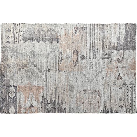 DKD Home Decor Tapis Polyester Coton Multicouleur 120x180 cm (1/4)