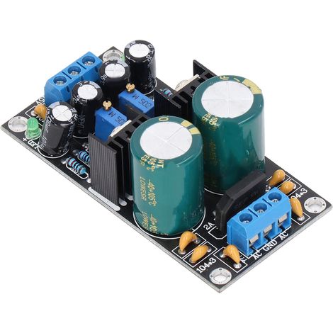 Module régulateur de tension ajustable LM317 LM337 carte stabilisée alimentation AC10-24V entrée double (1/5)