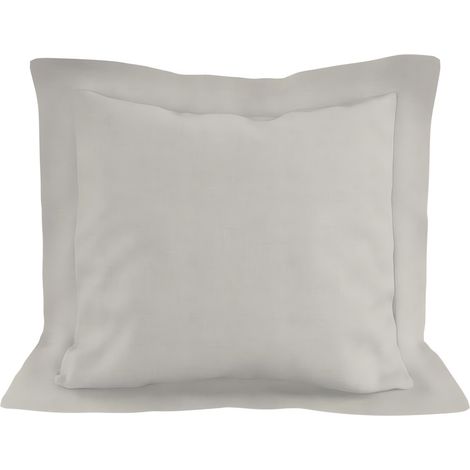 Taie d'oreiller en coton 57 fils 63x63 cm UNI lin, par Soleil d'ocre