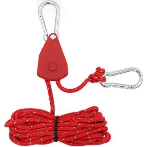Corde coupe-vent, hauban très résistant, corde solide et durable, en nylon, pour le camping en plein air, utilisée pour sécuriser les tentes, les bateaux et les voitures, corde robuste avec verrous. (1/5)