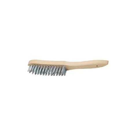 Cepillo de alambre L.295mm 0,35mm acero fundido 3 hileras TECWERK (1/2)