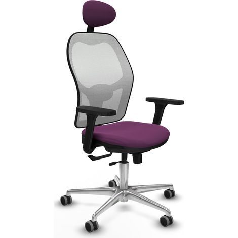 Sedia da ufficio piqueras y crespo Jorquera viola alluminio (1/2)
