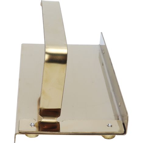 Porte-rouleau de papier toilette en acier inoxydable doré pour salle de bain et maison (1/5)