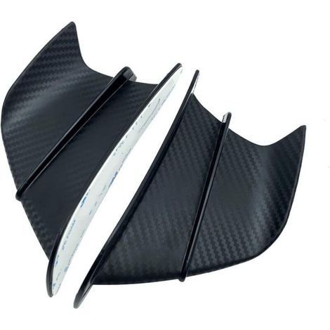 Moto Carénage aérodynamique Spoiler D'aileron Latéral D'aile De Moto pour Ya-ma-ha YZF R1 R25 Ninja H2 H2R B-M-W S1000RR Hon-da H2 ABS (Couleur : Matte Carbon Fiber) (1/3)