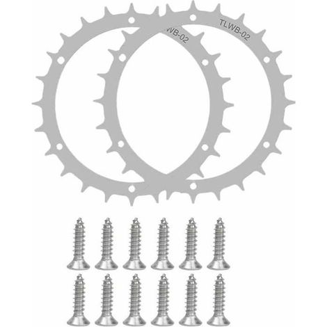 Les roues tout-terrain en acier inoxydable de 170 mm, compatibles avec les tondeuses robotisées Worx S/M, améliorent la traction. (1/4)