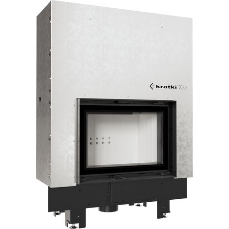 Kamineinsatz aus Stahl KRATKI MBM 10 kW Ø 200 mit Schiebetür (1/5)