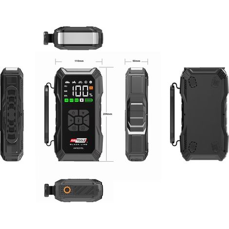 Awtools urządzenie rozruchowe z kompresorem powerbank 12000mah (1/3)