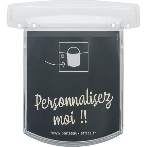 Etiqueta de identificación - 16 cm de alto x 10,5 cm de ancho - transparente RENZ (1/3)