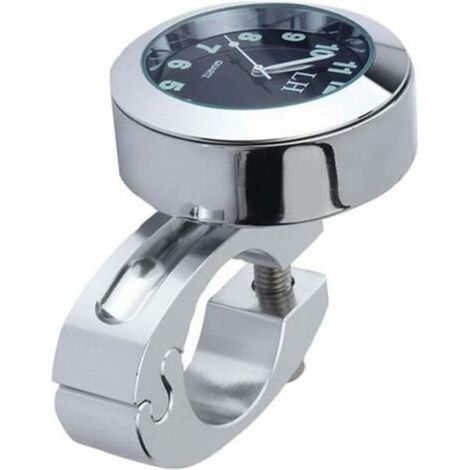 Horloge de guidon moto, mini compteur numérique étanche 7/8 pouces, accessoire pour moto et scooter, heures (1/2)
