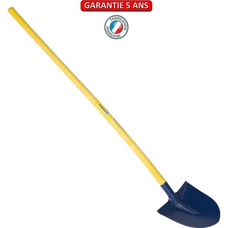 Pala Alsace 27 con sponde montate, tubo curvo, 1,35 m OUTILS PERRIN