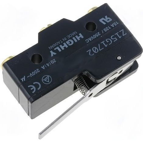 Microrruptor Con Palanca De 42mm 15A/250Vac 49,2x17,45x24,2mm