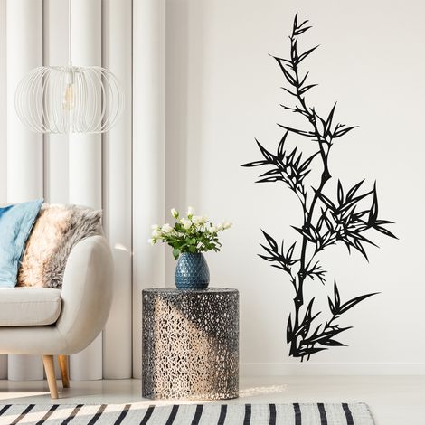 Sticker Mural - Bambou - 17x38 cm - Noir (1/3)