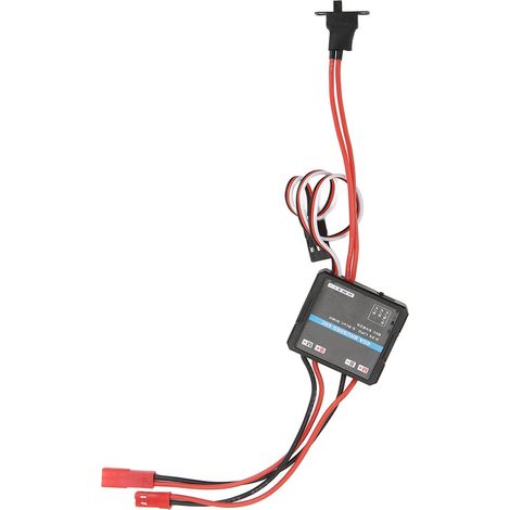 ESC à balais 40A avec protection contre les sous-tensions, régulation automatique des gaz, mode unidirectionnel et bidirectionnel, pour voiture RC en montée. (1/5)