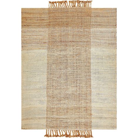 Teppich HAMZALAR Beige 140 x 200 cm Jute