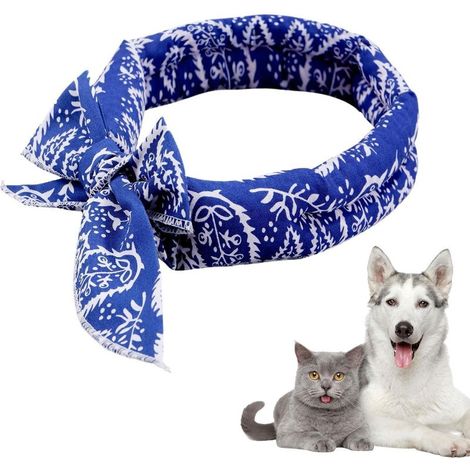 Kühlender Schal für Hunde – Atmungsaktives, saugfähiges Handtuch – Kühlender Sommerschal für Haustiere – Für Katzen, Welpen, mittelgroße, große und kleine Hunde, für Zuhause, Reisen, Outdoor-Aktivität (1/5)