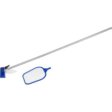 Pool Cleaning Kit: Skimmer Net, Vacuum Head, 203cm Aluminum Pole for Above-Ground Pools (1/5)