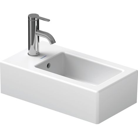 Duravit Vero lave-mains 25 cm, avec trop-plein, avec banc à trou