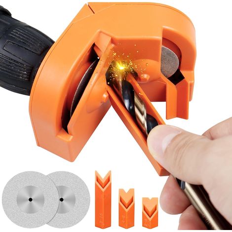 Affûteur de forets, affûteur de forets adapté à tous les forets de 2 à 16 mm, affûteur de forets polyvalent, outil de meulage pour perceuse électrique (1/5)