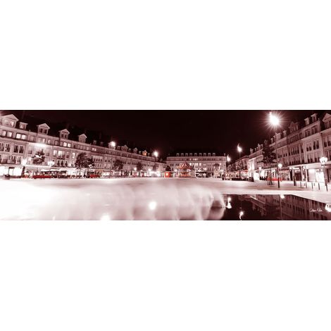 Tableau sur toile place Jeanne Hachette à Beauvais 30x97 cm - Impression sur Toile Murale Décorative - Image imprimée en HD sur Toile - Toile sur Châssis en Bois FSC - Fabriqué en France (1/4)