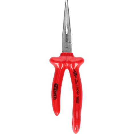 Kstools Pinza de pico medio redondo 200 mm Cromo mate