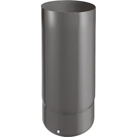 Gerades Element - Breite 250 mm - 0,7 mm Emaille - Mattschwarz - Ø150 JONCOUX