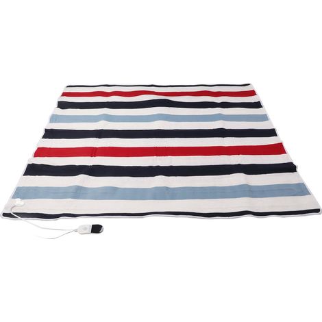 Couverture Chauffante Électrique Imperméable Double Contrôle Minuterie Intelligente Plaid Chauffant 110-240V Prise UE Lot de 2 Zones (1/5)