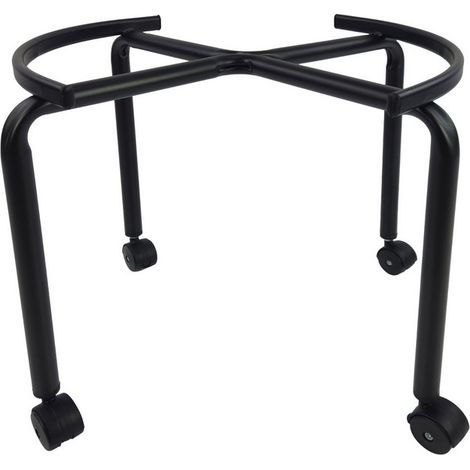 Supporto per Bidone Olio L 50 Alto con Ruote Ø Cm 38 Colore Nero