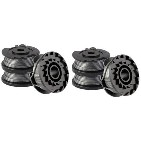 Lot de 6 bobines de fil pour coupe-bordure Bosch ART 23 SL/ART 26 SL, bobine de rechange en nylon (F016800569+F016800385), diamètre : 1,65 mm, 4,9 m (1/5)