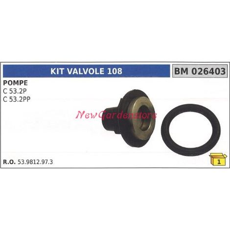 Ventilsatz 108 UNIVERSAL Bertolini-Pumpe C 53.2P 026403