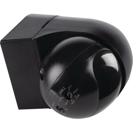 Détecteur de mouvement PIR extérieur noir IP44 6 m Kanlux (1/5)